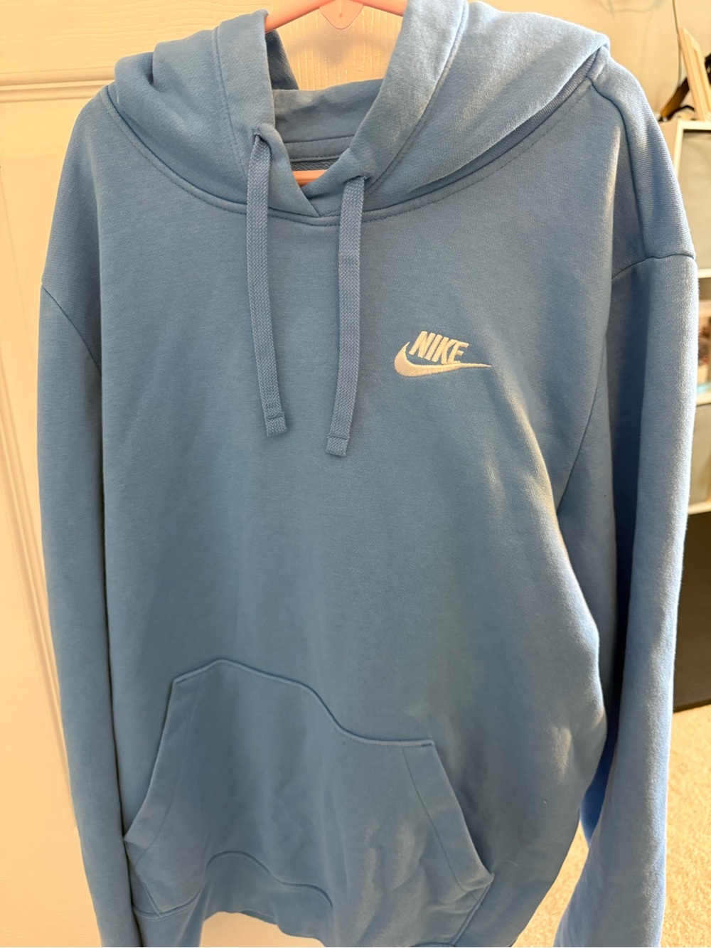 Nike Sky Blue Logo Pullover Hoodie
